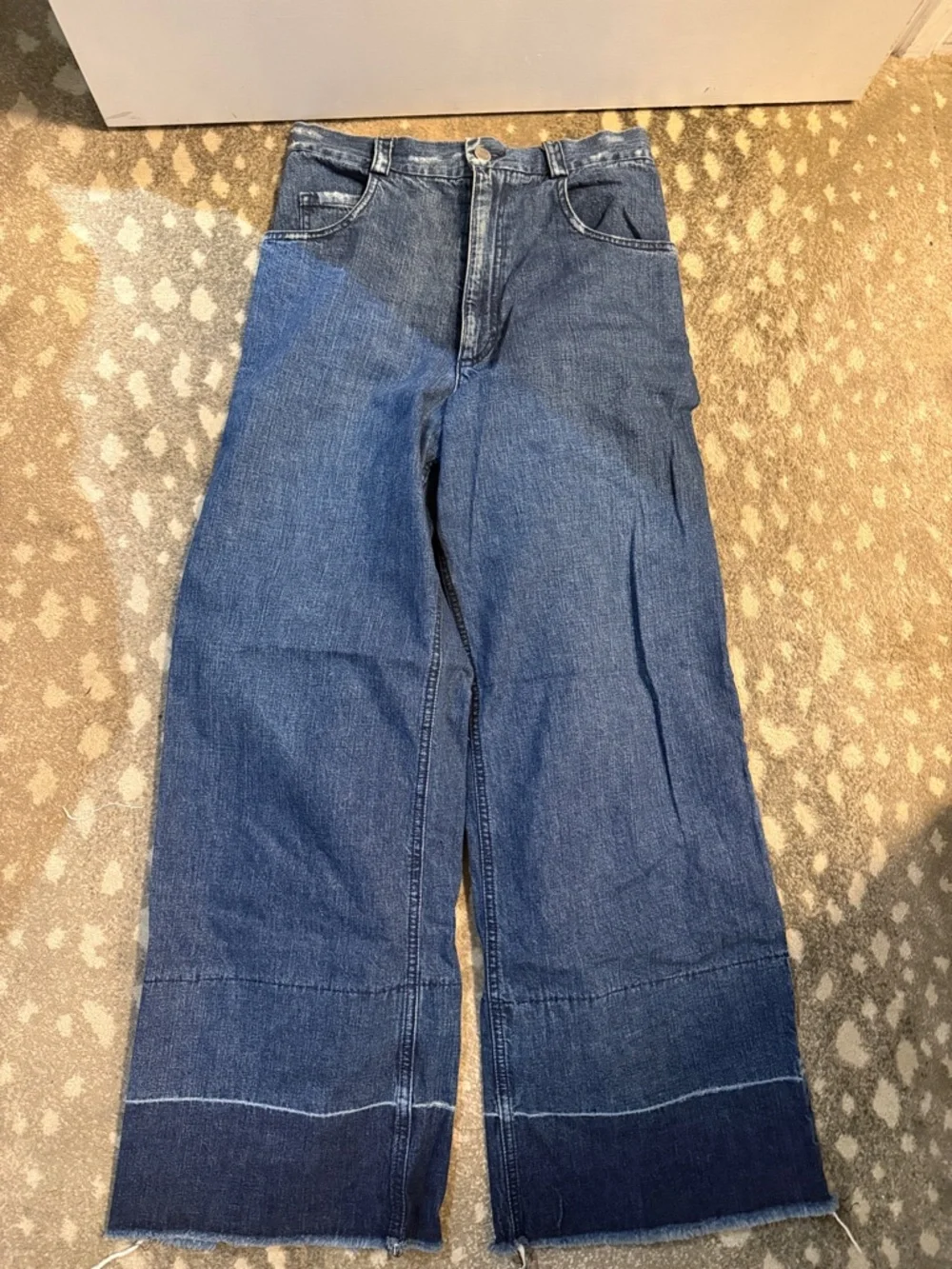 Rachel Comey Dark Blue Indigo Legion Wide-Leg Jeans Sz 6 - Picture 11 of 14